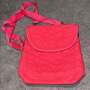 Thirty-One Quilted Pink Crossbody Bag